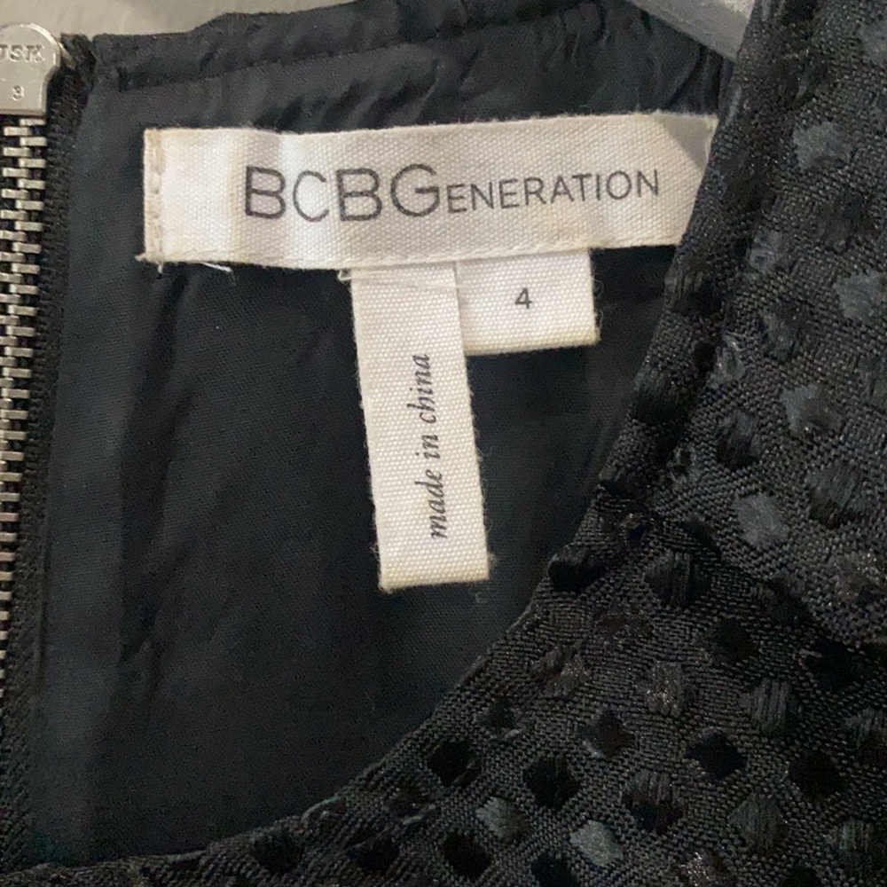 BCBGeneration Black A-Line Style Mini Dress - Picture 5 of 11